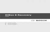 DiBos 8 Recovery · 8. Introduzca el DVD de recuperación en la unidad de disco. 9. En el cuadro de diálogo de Windows, haga clic en Apagar para cerrar la sesión. Se abre el cuadro