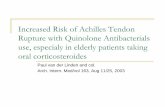 Increased Risk of Achilles Tendon Rupture with Quinolone ... · um aspecto importante nos estudos observacionais. Quando falamos de validade interna, referimo-nos ao facto do estudo