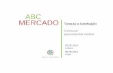 ABC Turquia + Azerbaijão 2015 · 2015-11-25 · ABC MERCADO Turquia e Azerbaijão Conhecer para exportar melhor 05.05.2015 Lisboa 06.05.2015 Porto
