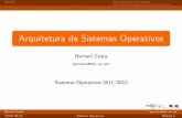 Arquitetura de Sistemas Operativoshpcosta/so/soMod5BAula4.1.pdf · 2012-04-17 · TGPSI 09/12 Sistemas Operativos M odulo 5! Prof. Hernani Resumo Mecanismos de Sincronismo Sec˘c~oes