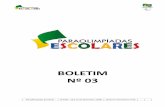 BOLETIM Nº 03 - Comitê Paralímpico Brasileiro · 2019-05-23 · Paraolimpíadas Escolares Brasília ‐10 a 15 de Novembro, 2009 Boletim Informativo nº 03 5 10:25 300 Metros A