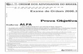 OAB-GERAL CARDERNO ALFA - Provas, Aulas e Questões...âmbito da OAB. QUESTÃO 2 De acordo com o Estatuto da Advocacia e da OAB, ao advogado que exerça, em Brasília, a advocacia