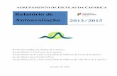Relatório de Autoavaliação - aecaparica.pt · PIEF Programa Integrado de Educação e Formação PLNM Português Língua Não Materna PND Pessoal Não Docente PSI Programação
