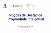 Noções de Gestão de Propriedade Intelectualcinttec.ufs.br/uploads/page_attach/path/5523/Gest_o_de_PI.pdf · Noções de Gestão de Propriedade Intelectual Juliana Krieger de Oliveira