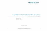 Multicert Certificate Policy · Engineering for digital security Lagoas Park, Edifício 3, Piso 3 MULTICERT, Serviços de Certificação Electrónica, S.A., -2740 266 Porto Salvo