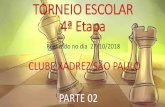 TO R N EIO ESCO LA R 4ª Etapa - Clube de Xadrez São ...€¦ · CLUBE DE XADREZ sÄo PAULO wiki in . DE XADREZ PAULO . Created Date: 10/30/2018 11:56:27 PM ...