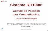 Sistema RH1000 - Ohl Braga - Ohl Braga€¦ · Implante o RH de Resultados Metodologia Consultores Sistema + + RH1000© Ø Domínio completo dos processos de Gestão por Competências