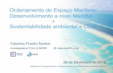 Ordenamento do Espaço Marítimo: Desenvolvimento a nível ......Sustentabilidade Aula AAOEM | 28 Novembro 2018 | CFS However“as MSP spread, the focus on ecosystem-based management