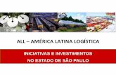 ALL – AMÉRICA LATINA LOGÍSTICA - São Paulo · Trecho de Campinas a Santos é o 147% ... • Expectativa de aumento de volume de 2 milhões para 10 milhões de toneladas/ano no