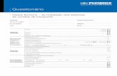 Questionário - Phoenix Conveyor Belts · 2020-06-09 · Dados técnicos – da instalação dos sistemas de correias de transporte Questionário Empresa Nome do projeto N.º do projeto