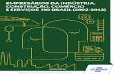 E SERVIÇOS NO BRASIL (2002-2012) - Portal Sebrae … Sebrae/Anexos...Tabela 1 – Número de Empresários e Ocupação no Mercado de Trabalho, em 2012 Tipo de cliente/Tipo de Ocupação