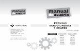 Manual Prensas Sanduicheiras e Chapas curva · 2017-08-04 · item descrição código 1 painel da chapa 8.09.01.47000008 2 conj prensa 8.09.01.95000100 3 conj chapa prensa conjugada