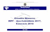 Grandes Números IRPF – Ano-Calendário 2017, Exercício 2018 · Grandes Números IRPF – Ano-Calendário 2017, Exercício 2018 APRESENTAÇÃO O presente Estudo tem por objetivo