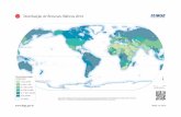 Distribuição de Recursos Hídricos 2014 · Equador Trópico de Câncer Trópico de Capricórnio Círculo Polar Antártico Círculo Polar Ártico PROJEÇÃO DE ECKERT III 700 1 400