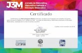 Certificado - UFPR€¦ · Certificado Curitiba, 6 de novembro de 2018. Certificamos queCléber Barreto dos Santos participou da Banca de Avaliação dos trabalhos de graduação
