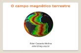 O campo magnético terrestre - USPeder/mag/O_Campo_Magnetico_da_Terra.pdfsendo menor próximo ao equador e aumentando em direção aos polos (60.000 nT no pólo magnético norte e