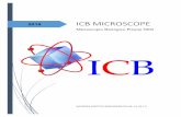 2019 ICB MICROSCOPE · Por favor instale el microscopio como se le indica: Proceso de instalación: 1) Instale la lámpara (si ya está instalada prosiga con el paso2) a. Coloque
