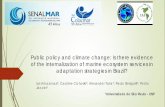 Public policy and climate change: Is there evidence of the ... · formado por 8 ministérios e pelo Fórum Brasileiro de Mudanças Climáticas (FBMC), sob a coordenação do Ministério