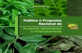 Política e Programa Nacional de Plantas Medicinais e ...€¦ · Política e Programa Nacional de Plantas Medicinais e Fitoterápicos / Ministério da Saúde, Secretaria de Ciência,