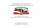 TRIBUNAL DE CONTAS DO ESTADO DE SÃO PAULO...1º SEMESTRE 2017 JANEIRO - JUNHO Sumário 1. REGRAS EDITALÍCIAS FREQUENTEMENTE IMPUGNADAS COM JULGAMENTO DE PROCEDÊNCIA E DETERMINAÇÃO