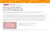 Placas Petrifilm para Recuento de E. coli/Coliformes · Observe el cambio de color del gel de las figuras 2 a 8. Mientras el recuento de E. coli o coliformes aumenta, el color del