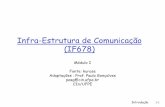 Infra-Estrutura de Comunicação (IF678)cin.ufpe.br/~pasg/if678/modulo-1.pdf · 2013-01-18 · Introdução 1-3 Agenda 1.1 O que é a Internet? 1.2 Extremidade da rede 1.3 Núcleo