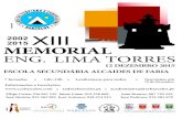 Organização: 2002 XIII MEMORIAL ENG. LIMA TORRESaxlisboa.weebly.com/uploads/6/2/3/2/6232420/2015dez12_-_xiii_me… · Organização: Clube de Campismo e Caravanismo de Barcelos;
