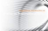 Caderno de Instruções do Portal da Transparência Senac · Caderno de Instruções do Portal da Transparência Senac 3 Template 2 - Página inicial do Portal da Transparência Como