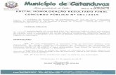 Assinado Por PREFEITURA MUNICIPAL DE CATANDUVAS · 001/2015 e suas retificações, bem como os demais editais referentes ao Concurso Público no 001/2015. ... JEAN CARLOS FURQUIM