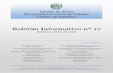 Boletim Informativo nº 17 - Piauí PGE N 17.pdf · BOLETIM INFORMATIVO Nº 17 – ABRIL DE 2016 3 Nota: a Lei nº 6.746, de 23.12.2015, trata do reajuste de vencimentos dos servidores
