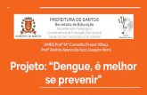 se prevenir” Projeto: “Dengue, é melhor · Projeto: “Dengue, é melhor se prevenir” UMEE Profª Mª Carmelita Proost Villaça Profª Andréa Aparecida Iozzi Joaquim Verni.