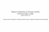 Objetivos estabelecidos por Portugal no âmbito do ... · Entidades gestoras e entidades titulares dos serviços de saneamento de águas residuais * d.1 a d.4 Objetivos estão alinhados