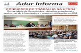 Adur Informa · Adur Informa ASSOCIAÇÃO DOS DOCENTES DA UNIVERSIDADE FEDERAL RURAL DO RIO DE JANEIRO - Seção Sindical do ANDES-SN Edição nº157, 19 de fevereiro de 2013 E-mails: