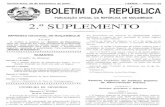 Numero 52 I BOLETIM DA REPUBLICA · BOLETIM DA REPUBLICA PUBLICACAO OFICIAL DA REPUBLICA DE MOCAMBIQUE ... Decreto n.o 62/2004: Autoriza a 19reja Reformada de Mo~ambique a criar 0