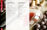 | COCKTAIL COCKTAIL I COCKTAIL II - S.L. Benfica · Copinhos de cheesecake Espetadas de fruta BEBIDAS Água Mineral, Refrigerantes, Vinho Branco e Vinho Tinto. Café acrescido de