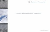 Política de Conflitos de Interesses - Finantia · Este documento é propriedade intelectual do Banco Finantia S.A. Política de Conflitos de Interesses 3 | 29 geradas por Pessoas