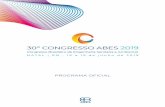 PROGRAMA OFICIAL - Associação Brasileira de Engenharia ...abes-dn.org.br/pdf/Eventos/programa_CBESA 2019... · Promoção / Realização ABES - Direção Nacional Av. Beira Mar,