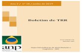 Boletim de TRR - ANP€¦ · Boletim de TRR – Ano 2 / nº 18/ junho de 2019 8 3) SIMP de TRR 3.1) Auditoria dos Dados A partir de abril de 2016, o setor de Movimentações da SDL/ANP