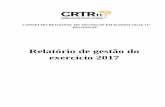 Relatório de gestão do exercício 2017 - CRTR - 11ª Região...e) Delegacias Estaduais e Regionais. São atribuições gerais do Conselho Regional de Técnicos em Radiologia –