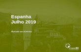 Espanha Julho 2019 - Turismo de Portugal · 2019-10-08 · Distribuição das dormidas de espanhóis por NUTS II. 2019 (jan-jul) [milhares] Dados provisórios (16/09/2019) Quota e