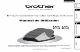 Como começar - download.brother.com · Como começar Descrição geral de etiquetas QL-570 / QL-580N Manual do Utilizador QL-570 / QL-580N Antes de utilizar a máquina, certifique-se