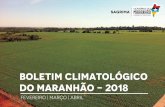BOLETIM CLIMATOLÓGICO DO MARANHÃO - 2018 · PDF file CONAB. Acompanhamento da Safra Brasileira de Grãos. v. 5 - Safra 2017/18, n. 4 - Quarto levantamento, janeiro 2018. Brasília