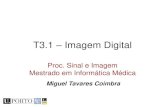 T3.1 Imagem Digital - DCC€¦ · PSI 15/16 - T3.1 - Imagem Digital Luz e cor • A nossa retina possui: – Cones – Medem a frequência da luz (cor) • 6 a 7 milhões • Grande