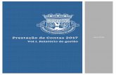 Prestação de Contas 2017 - Reguengos de Monsaraz...para a organização da documentação da prestação de contas do Município, nos termos previstos no POCAL, no RFALEI e na Resolução