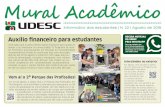 Informativo dos estudantes | N. 22 | Agosto de 2019 · Parabéns à delegação da Udesc Ceﬁ d, campeã da 17ª edição dos Jogos Internos da Universidade do Estado de Santa Catarina