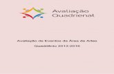 Avaliação de Eventos da Área de Artes Quadriênio 2013-2016 · III Encontro Científico da ANDA - Interfaces da Dança e Estados do Corpo EV2 III SEMINÁRIO DE PESQUISA DO PROGRAMA