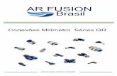 AR FUSION Brasil · 2015-03-13 · AR FUSION Brasil Conexões Séries QR Instantâneas métrica 10 Tubos aplicavéis Especiﬁcações Materiais: Latão niquelado, Polimero de engenheiro.