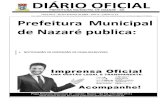 DIÁRIO OFICIALpmnazare.transparenciaoficialba.com.br/arquivos/publicacoes/PM_N… · AVISO IMPORTANTE: Realizar o pagamento no banco conveniado do DETRAN ao seu estado utilizando-se