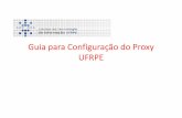 Guia para Configuração do Proxy UFRPE · 2013-07-09 · Configuração do Navegador Firefox. 1. Acessar Opções clicar no botão Opções. 2. Acessar Avançado > Rede > Configurar