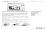 ColorWorks C3500 - AltronixPapel de etiqueta contínuo fino Epson para TM-C3400 (76 mm x 43 m) (1516052) Papel de etiqueta contínuo fino Epson para TM-C3400 (105 mm x 43 m) (1516054)